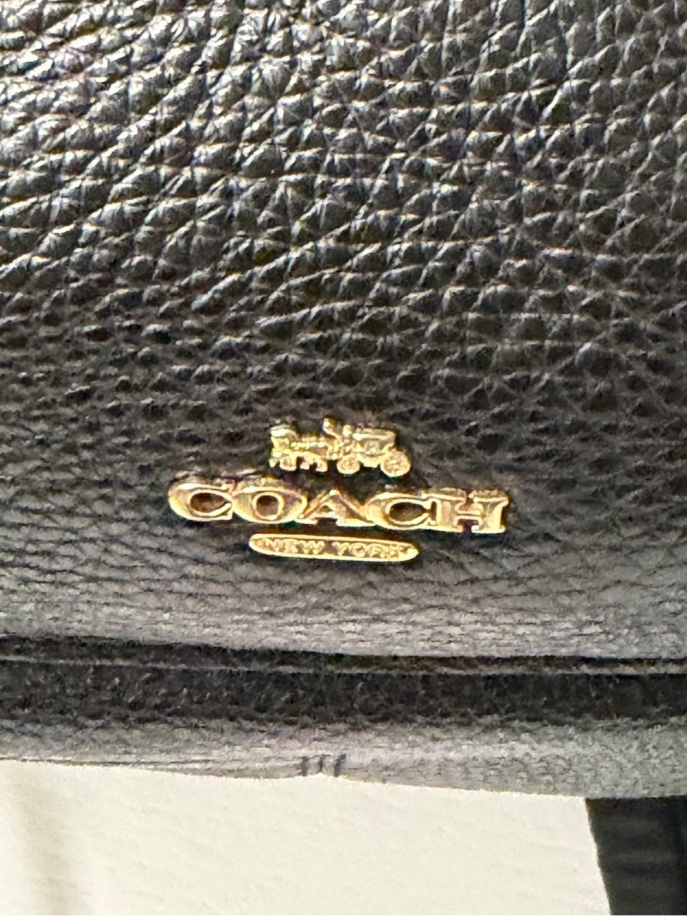 Coach Mini Charlie Black Pebbled Leather Cowhide Backpack - Picture 4 of 8
